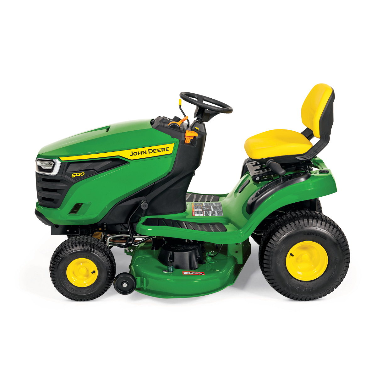 Side left studio view of an S120 Lawn Tractor