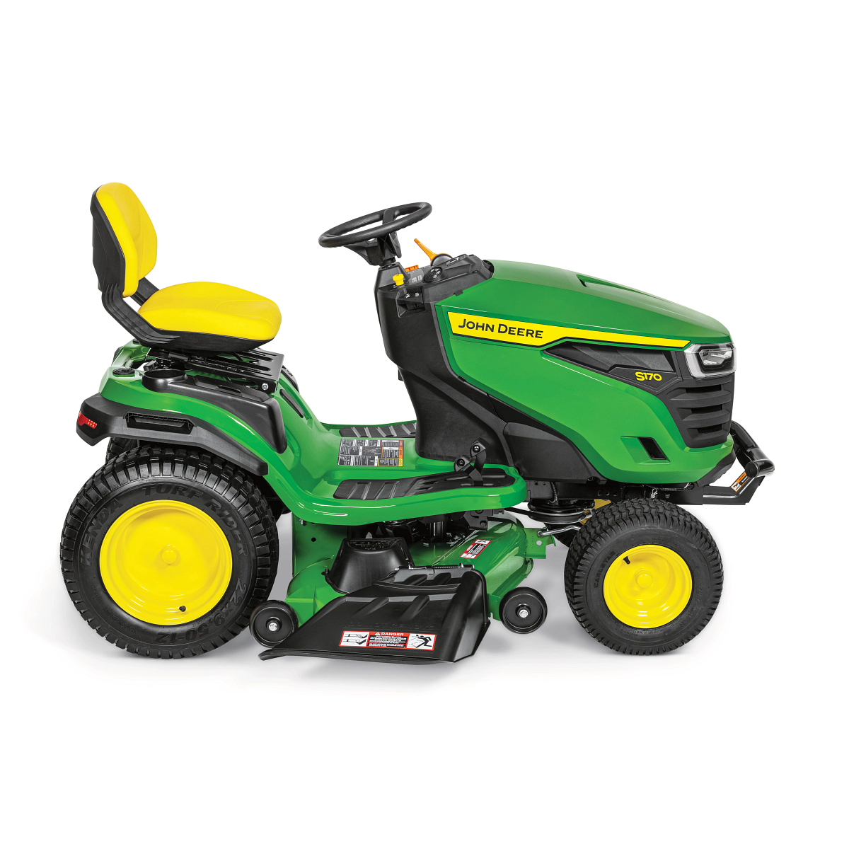 Side right studio view of an S170 Lawn Tractor