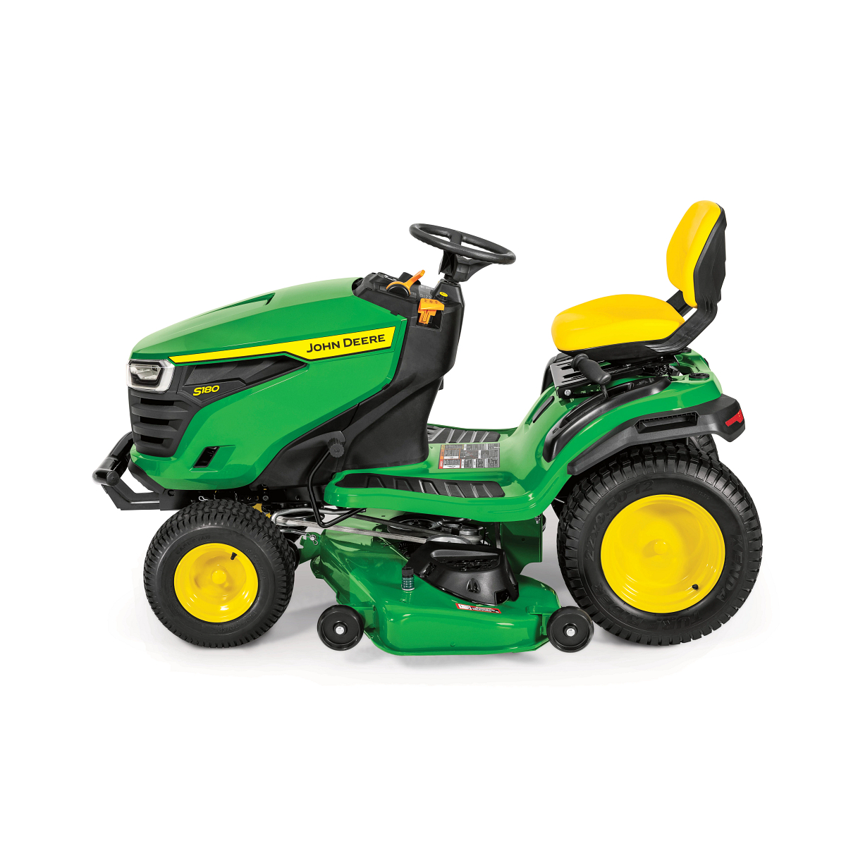 Studio side left view of an S180 Lawn Tractor