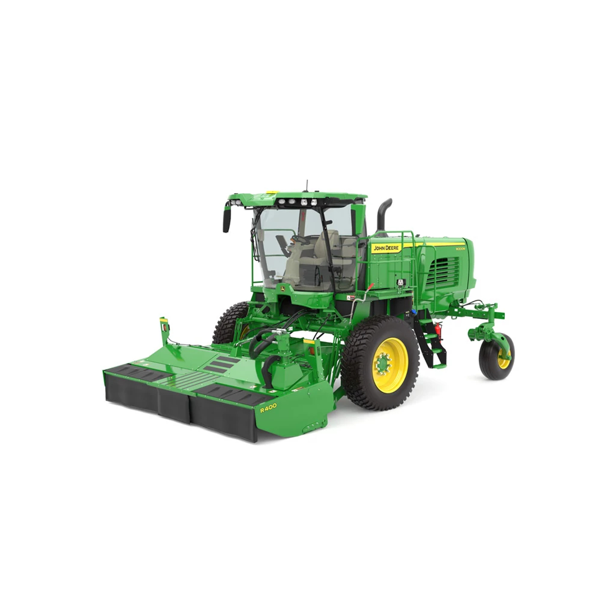 Front left studio rendering of W200M Self Propelled Windrower