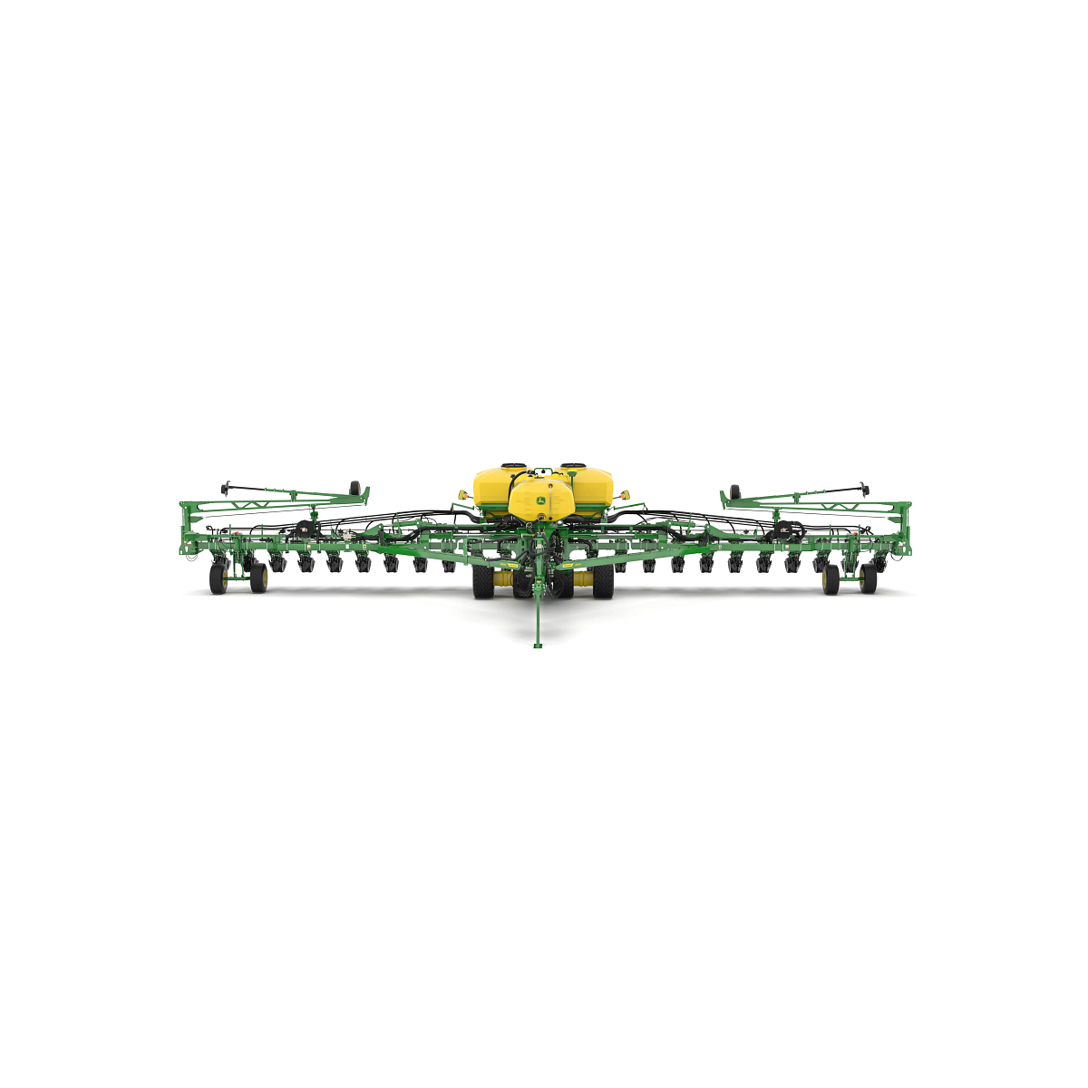 Studio rendering with front view of DB60 24R planter.