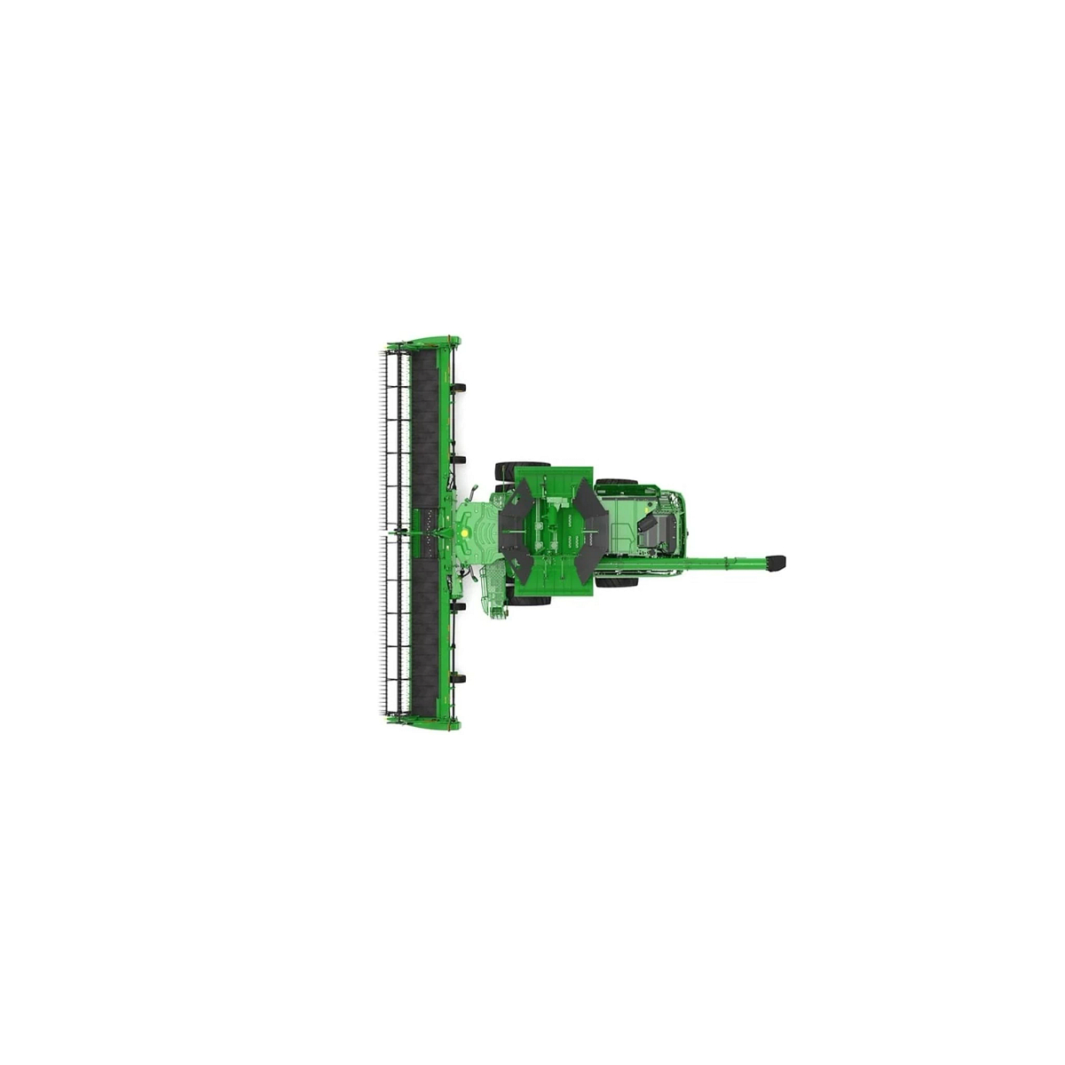Studio image with a top view of an S7 800 Combine