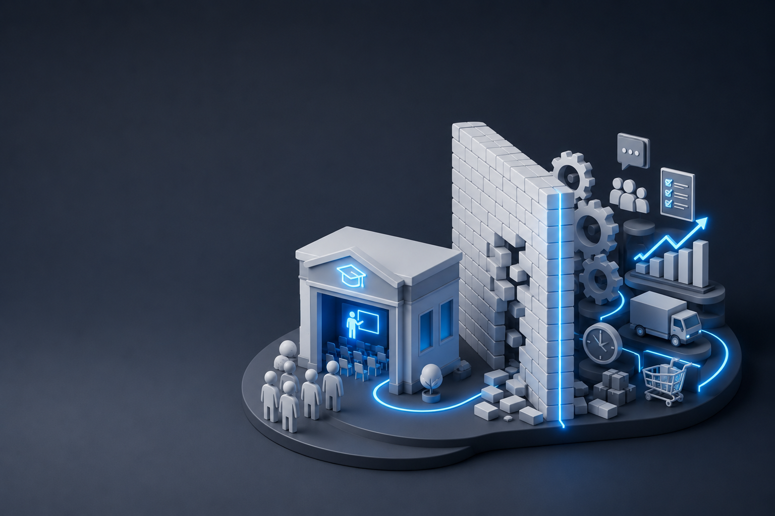 Organisme de formation face au mur opérationnel de la croissance