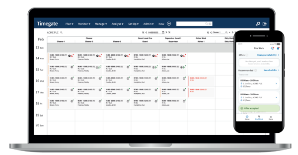 implementing Timegate schedule