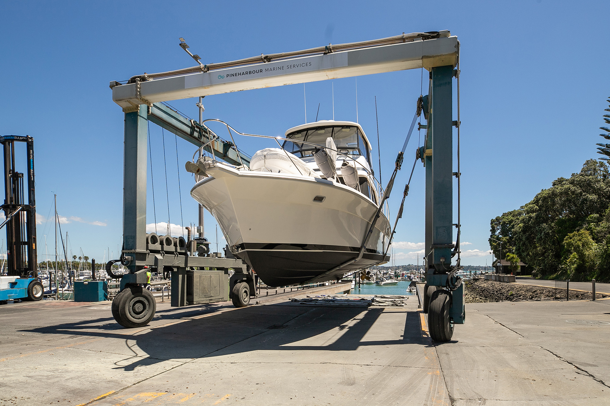 Pine Harbour Marina aerial perspective