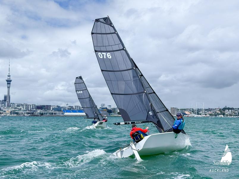 Yachts racing on the Waitematā Harbour
