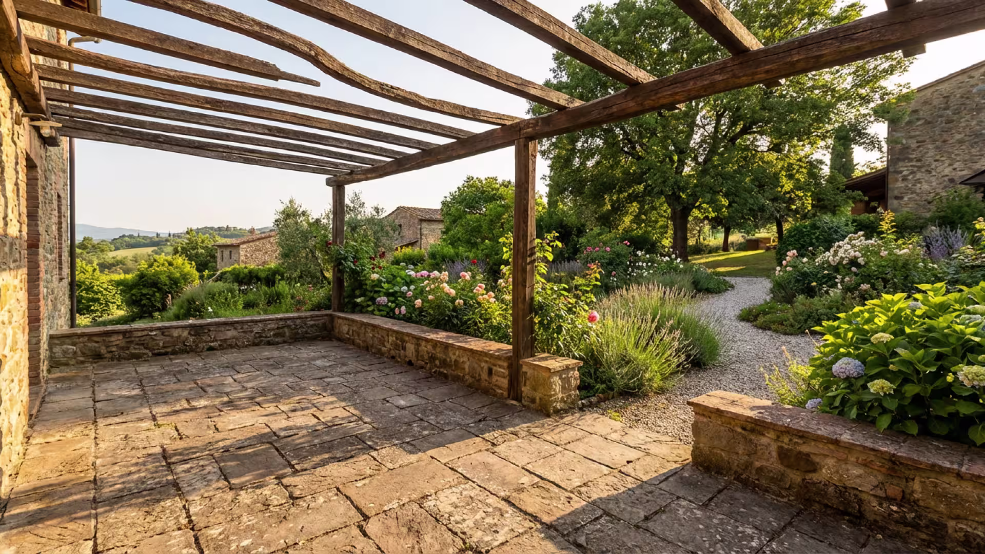 Photo terrasse extérieure vide