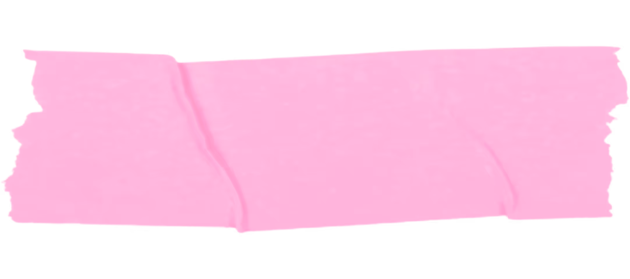 Piece of pink adhesive tape with a slightly wrinkled texture and torn edges.