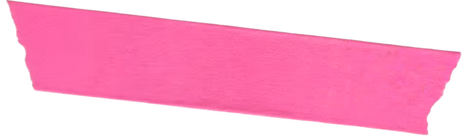 Bright pink paint highlighter stroke on a transparent background.