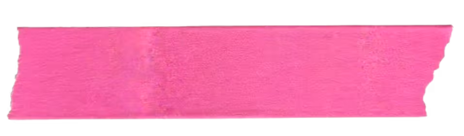 Bright pink highlighter stroke with rough edges on a transparent background.