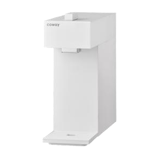 Compact Coway P-2201N water purifier with a minimalist rectangular design.