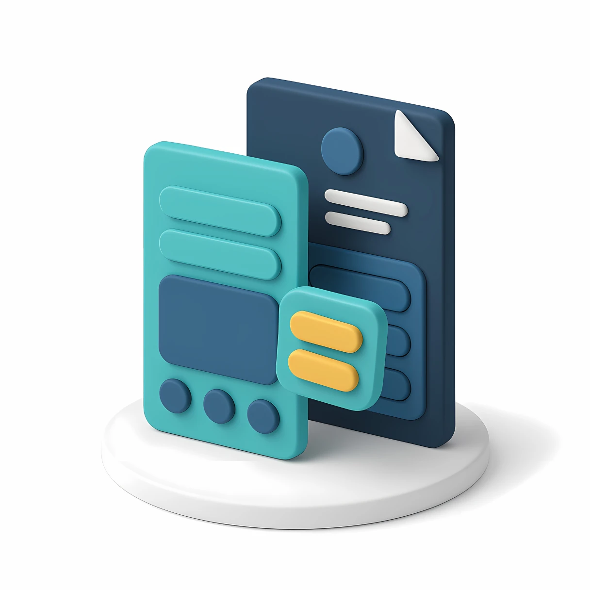 3D representation of digital forms and documents