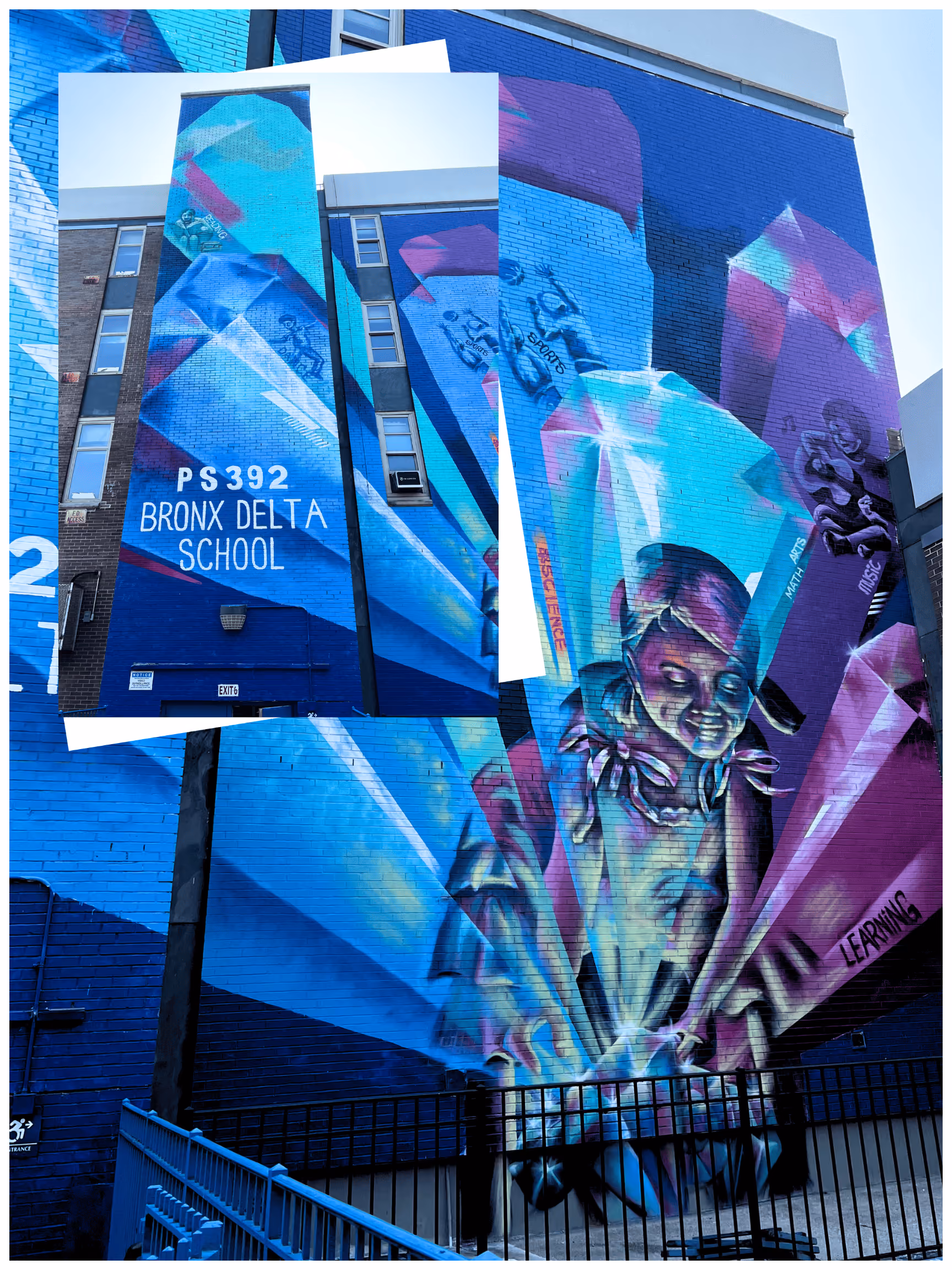 Bronx Delta School mural artwork