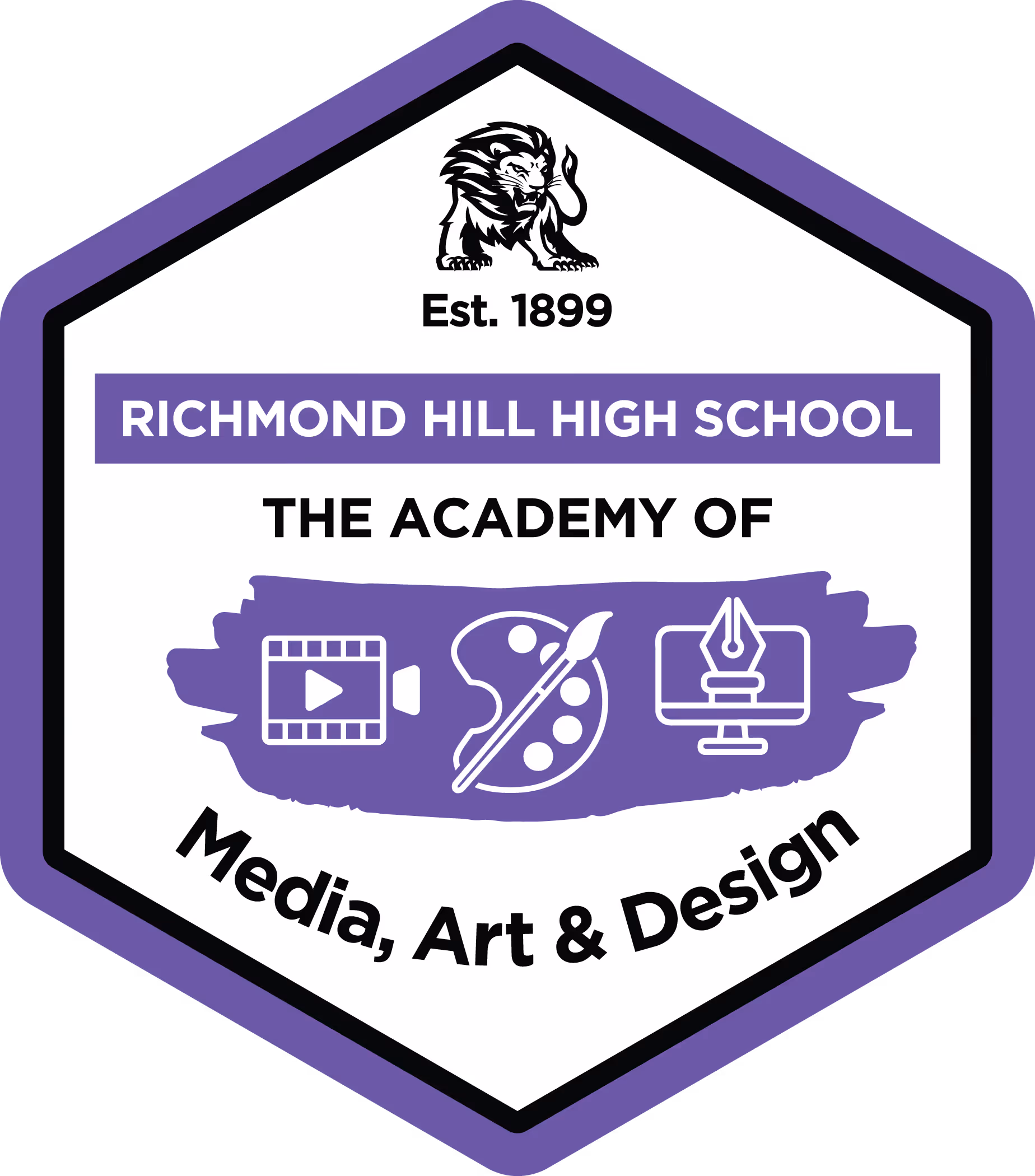 Richmond Hill High School Media Art and Design Academy badge