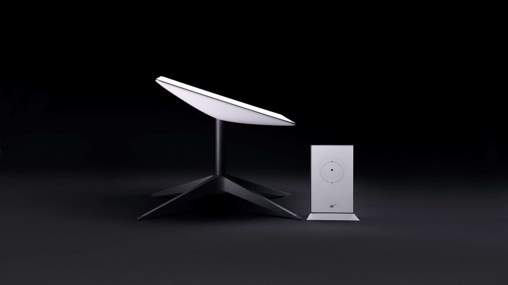 Starlink satellite internet setup providing high-speed WiFi at Casa do Sol