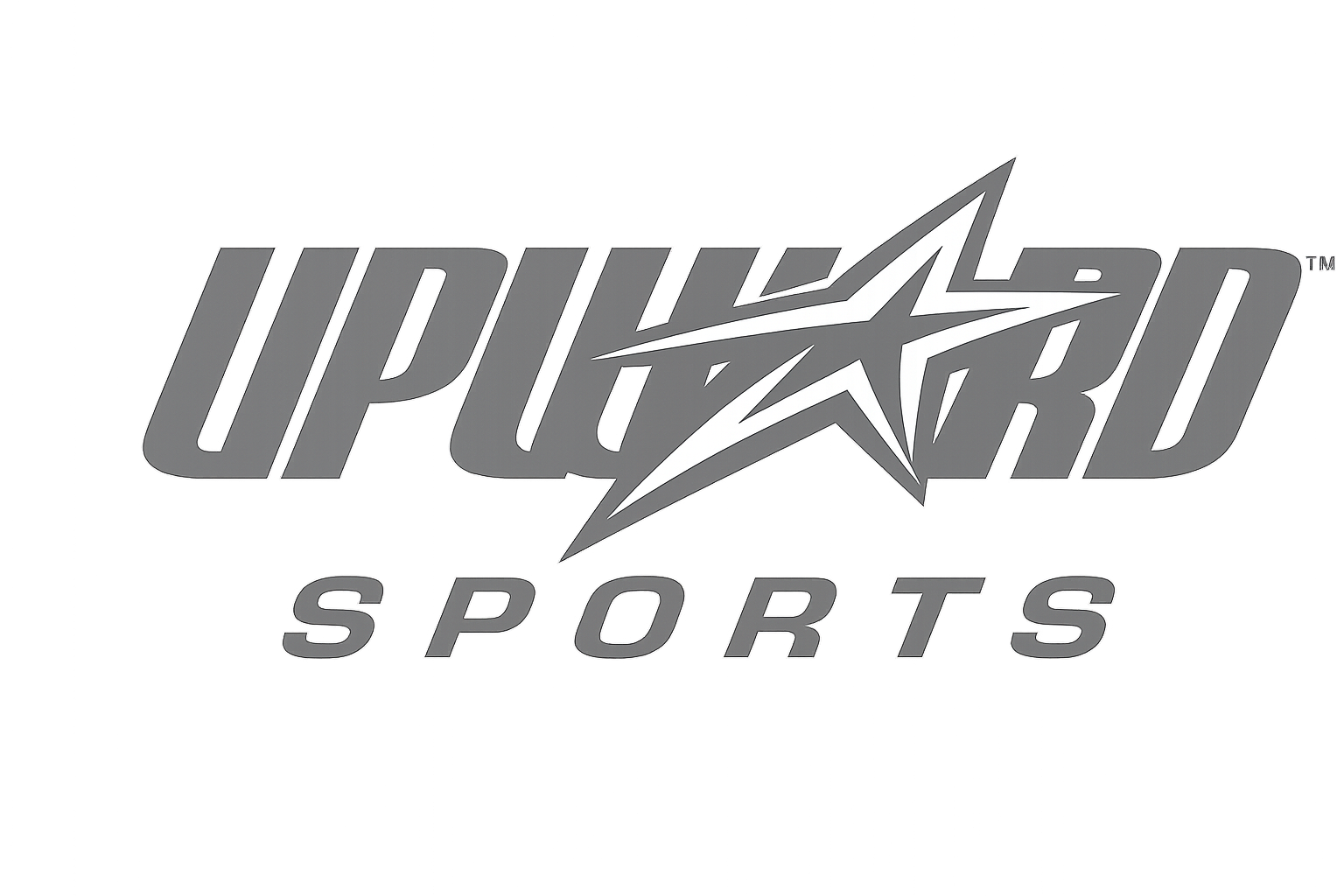 UPWARD SPORTS logo with large star integrated into the word Upward on a metallic background.