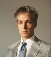 Green robotic vacuum cleaner operating on wooden floor in a bright living room with a sofa and glass coffee table.