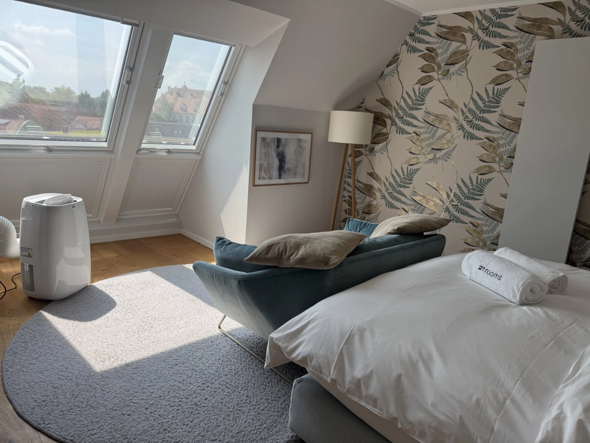 Modern eingerichtetes Serviced Apartment im Aparthotel 21rooms in Ingolstadt.