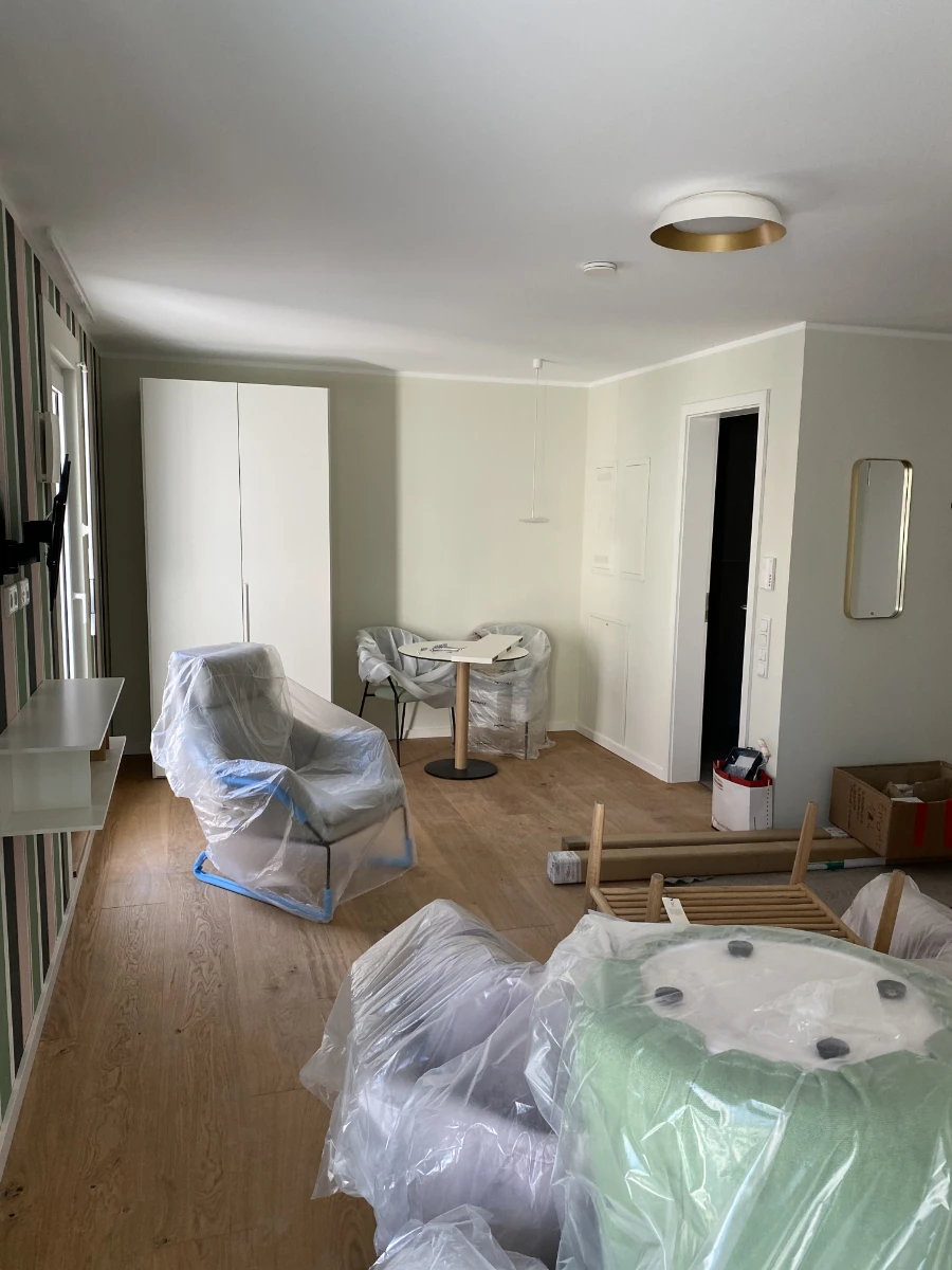 21rooms_Aparthotel_Superior_Studio_mit den ersten Möbeln