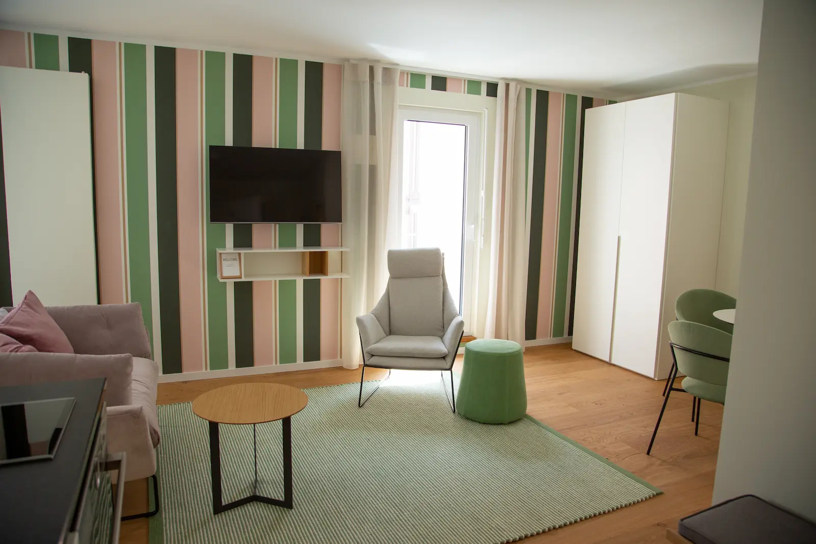 Schlafbereich des Superior Studios im dritten Obergeschoss, 21rooms Ingolstadt
