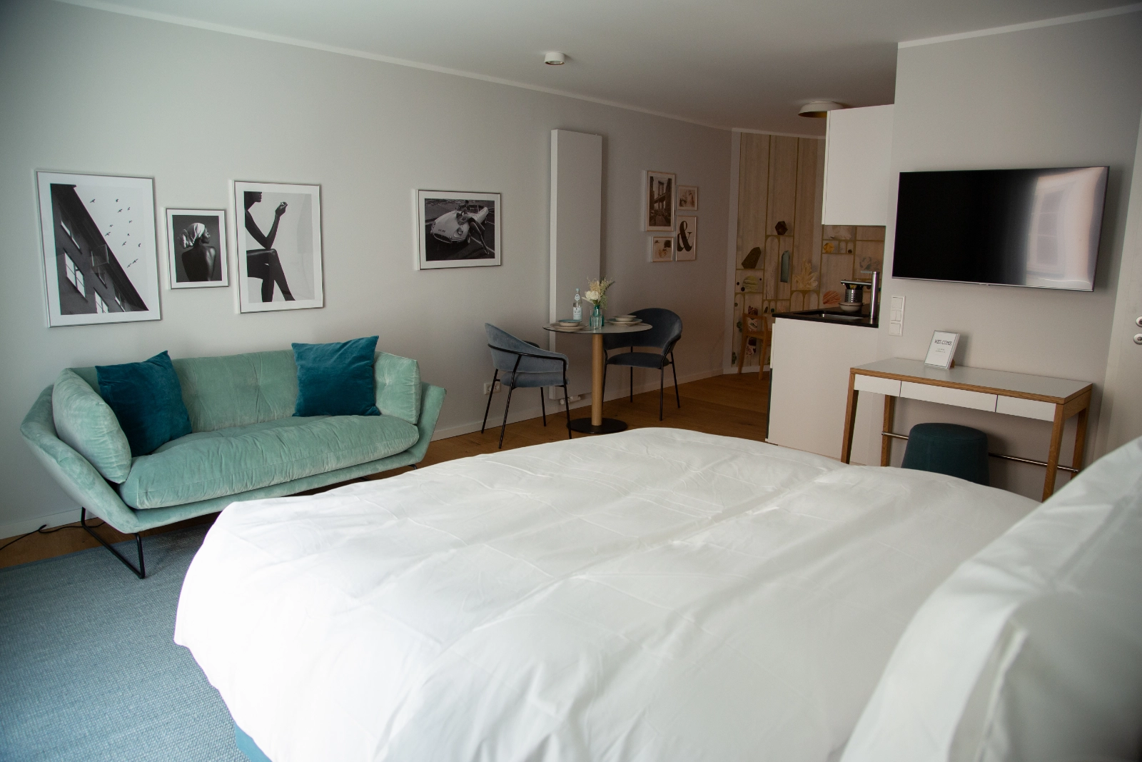 Wohn- und Schlafbereich der Executive Suite, 21rooms Ingolstadt