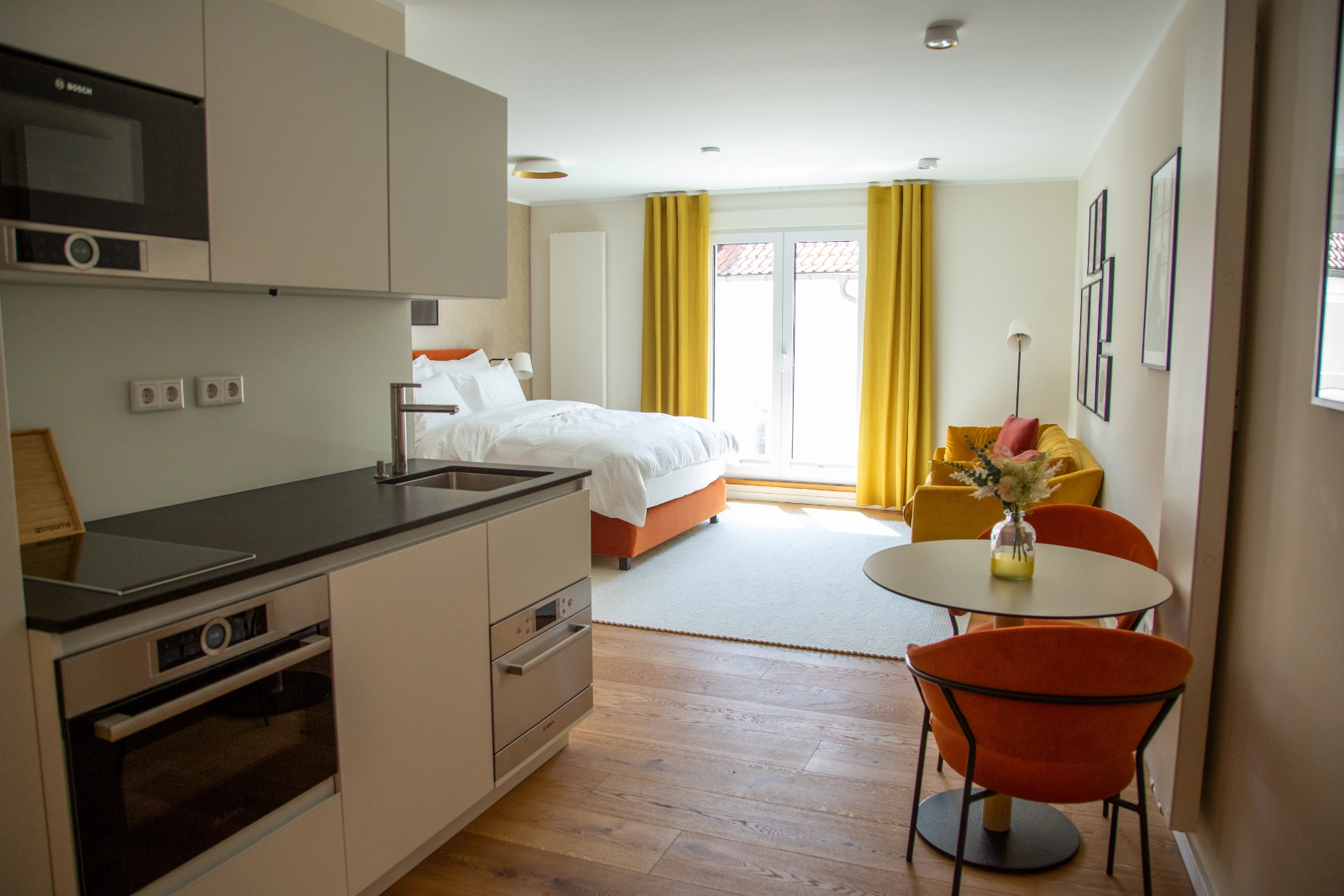 Küche der Executive Suite, 21rooms Ingolstadt