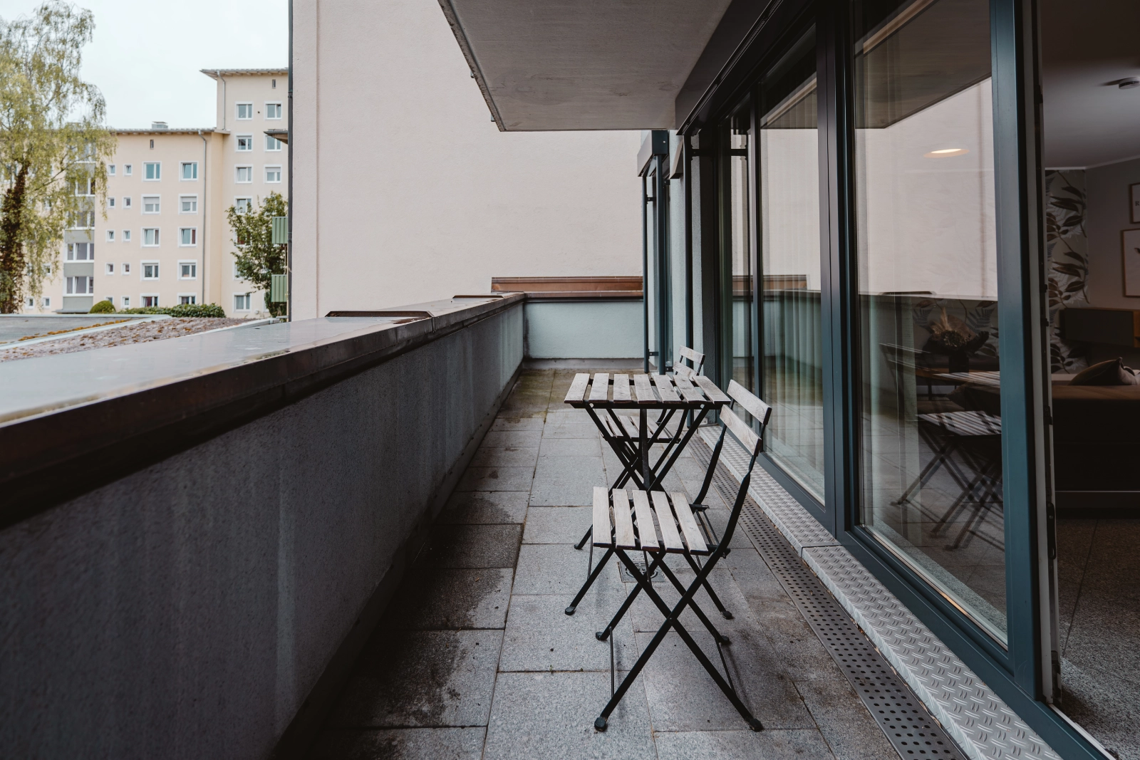 Balkon mit Sitzplatz im 1 Bedroom Apartment, 21rooms Ingolstadt