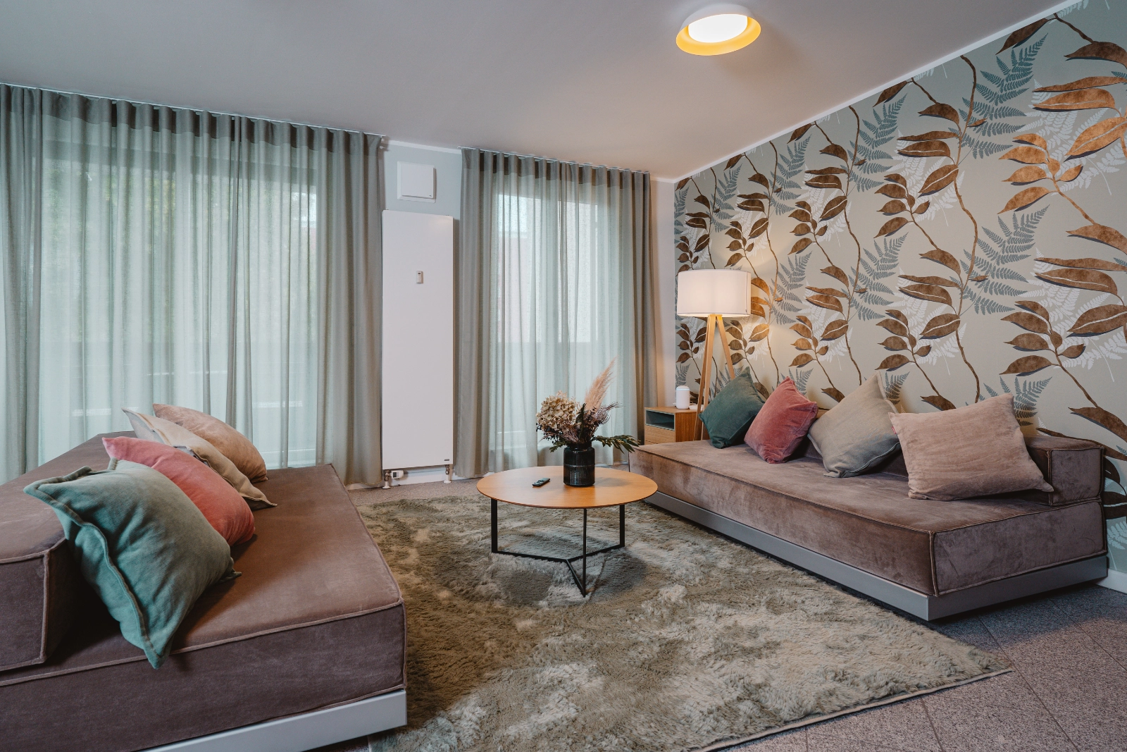 Wohnzimmer mit Sofa im 1 Bedroom Apartment, 21rooms Ingolstadt