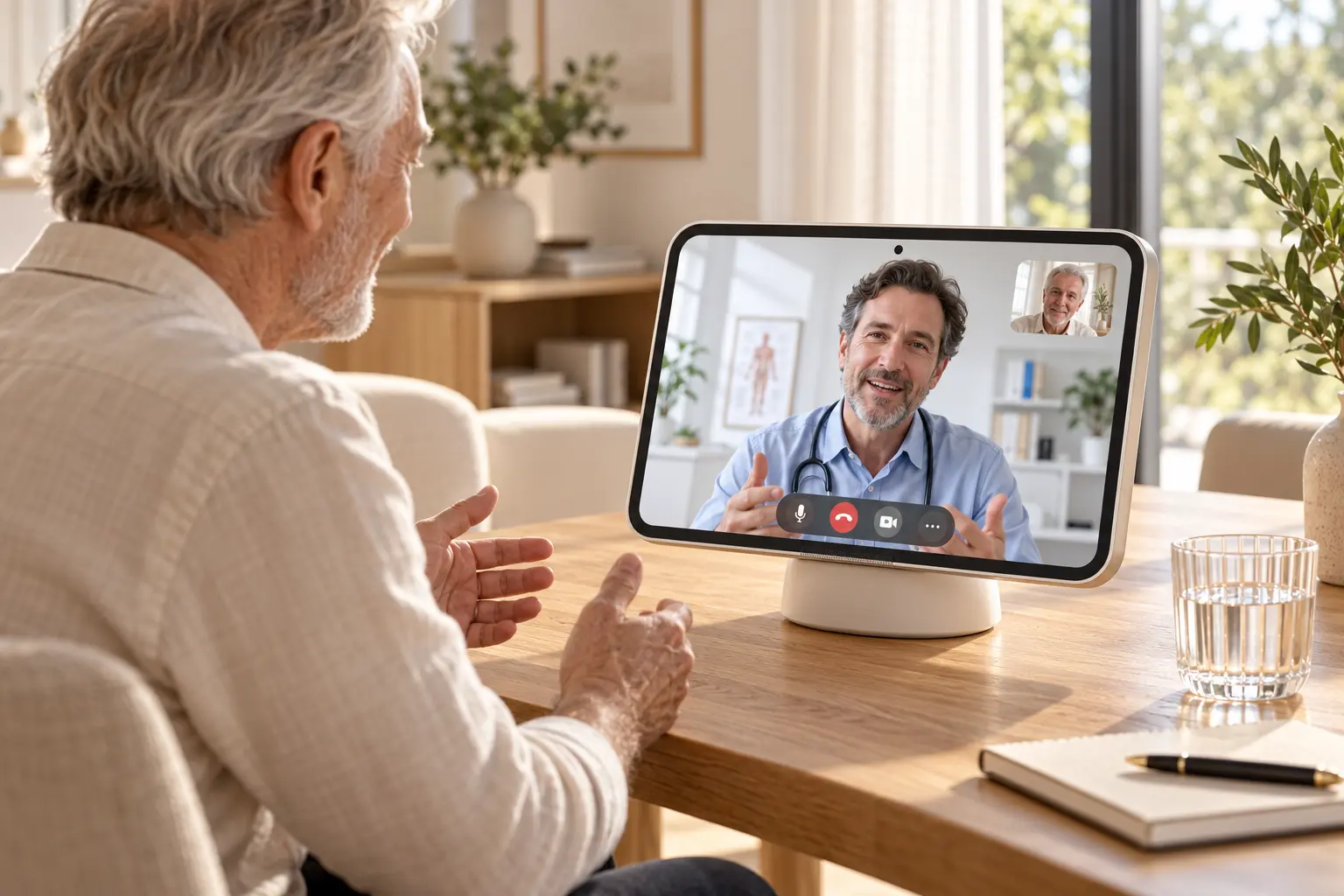 Lidia Home Plus concept in use during a private clinician video consultation