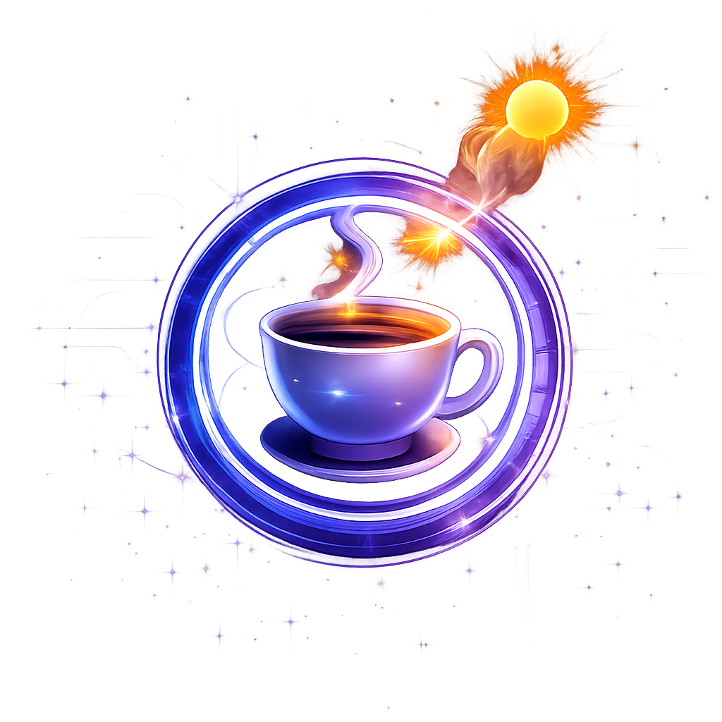 coffee recipient purple with sunrise