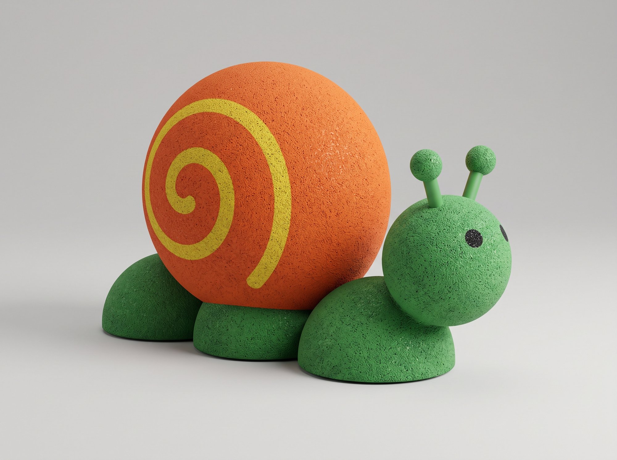 Escargot 3D EPDM pour aire de jeux