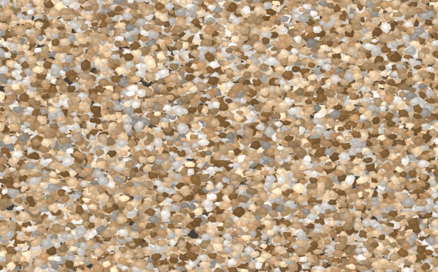 Moquette de pierre carrossable mélange Quartz Doré