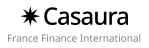 Logo de Casaura Immobilier, en couleur noir