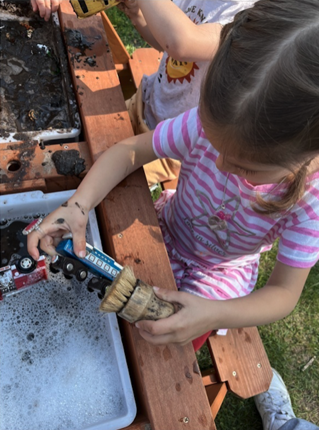 Outdoor sensory play and creative activities at Marvelous Child Preschool