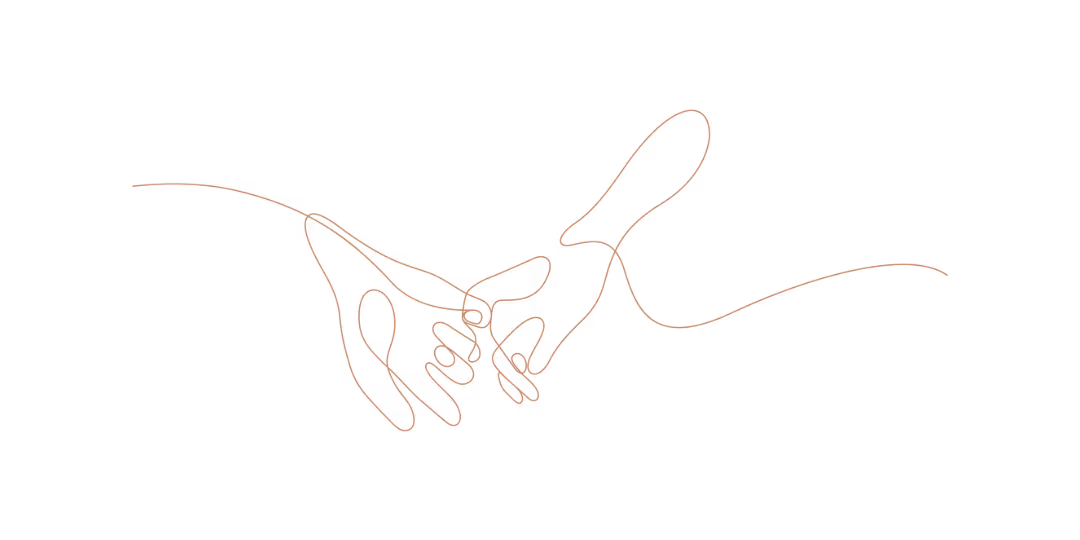 Line drawing of two hands reaching toward each other - couples counseling West Islip NY