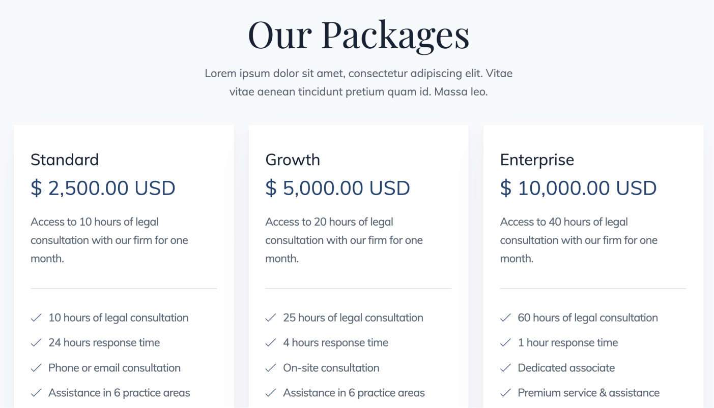 eCommerce Products - Law Firm Webflow Template