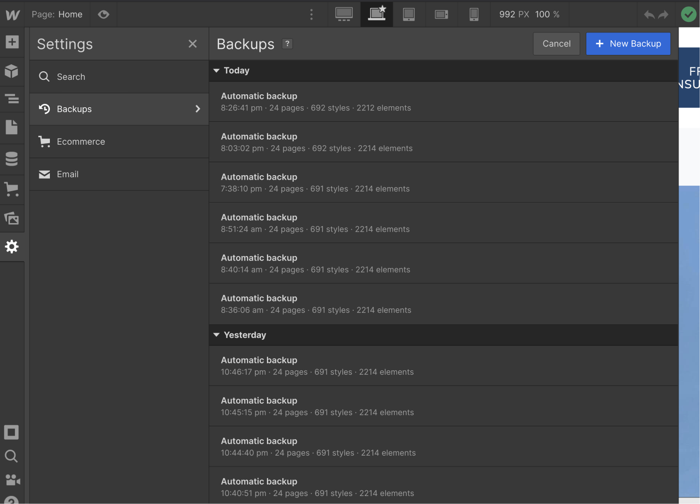 Backups - Law Firm Webflow Template