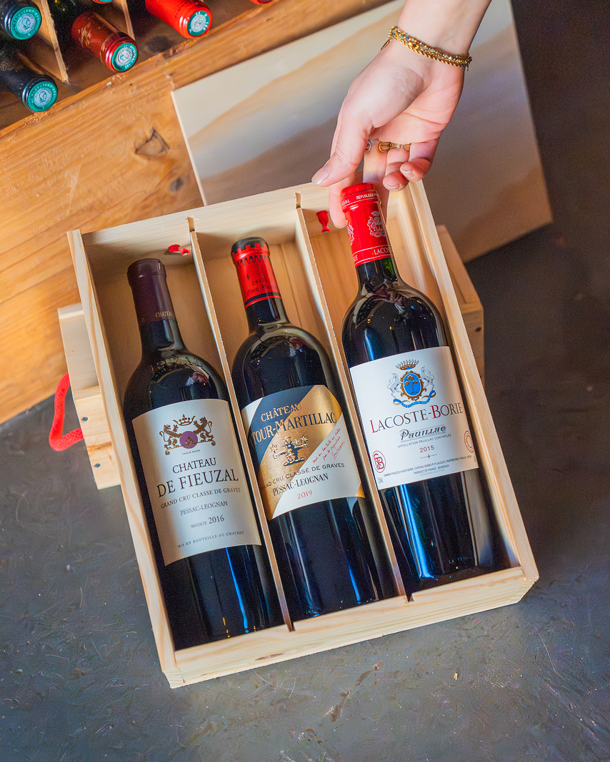 Project thumbnail, photography of 3 wine bottles