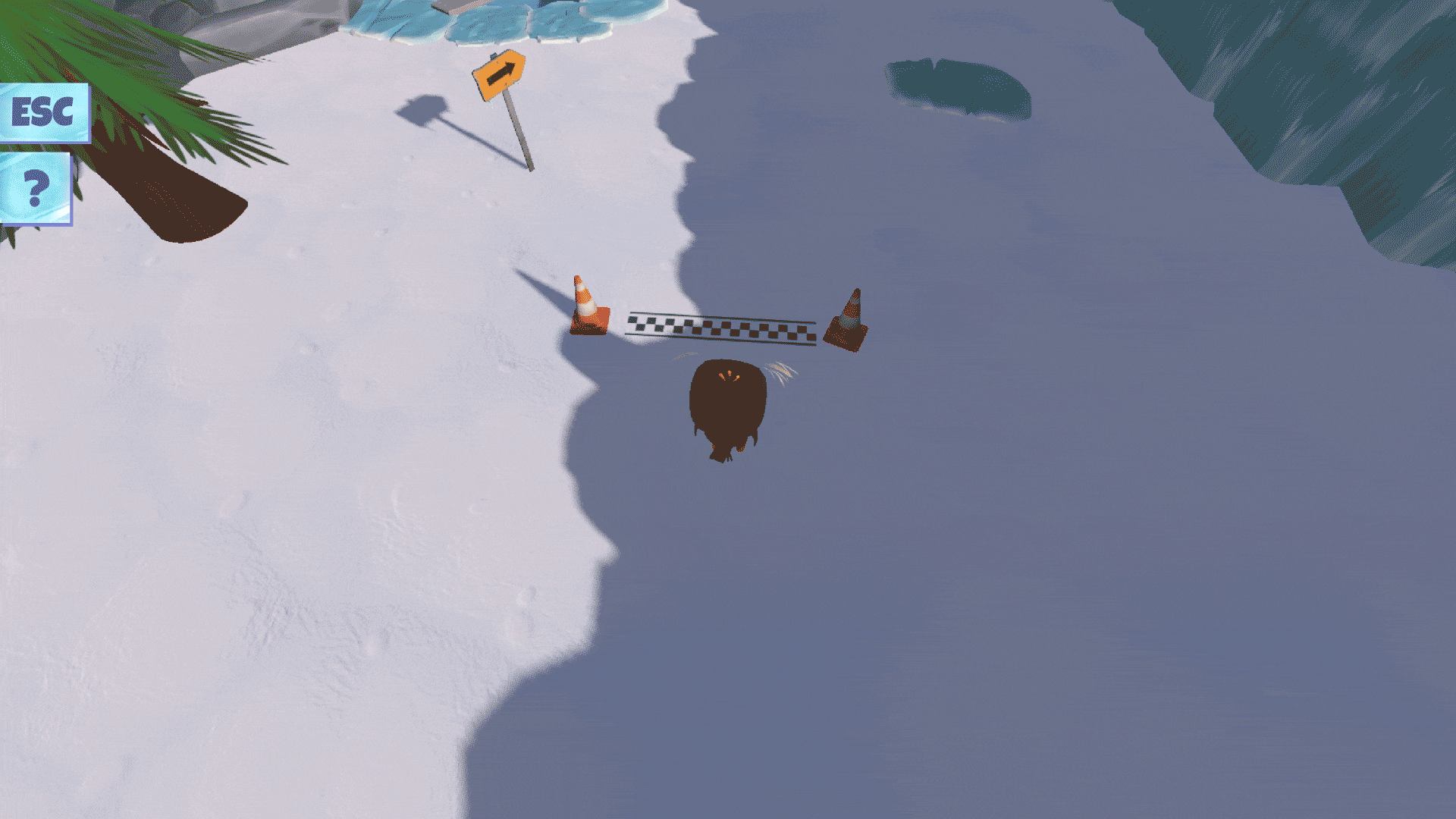 Countdown in game with "Ready, steady, go!"