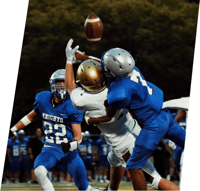 Photo of an American football game.