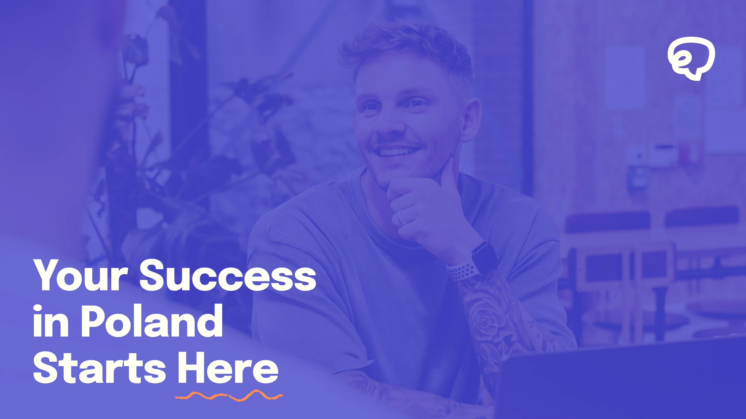 Closing banner for the case study with the headline "Your Success in Poland Starts Here"