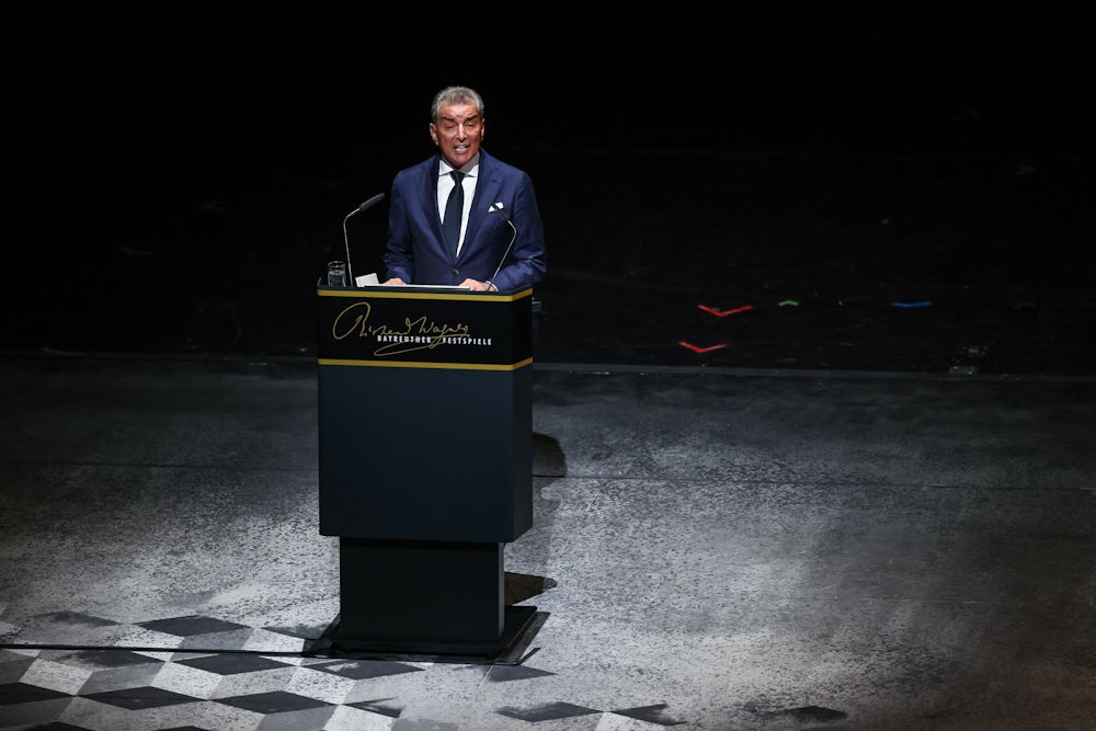 „Bin ich depressiv? Gebe ich auf? Im Leben nicht.“ Michel Friedman auf der Bühne des Festspielhauses der Richard-Wagner-Festspiele.