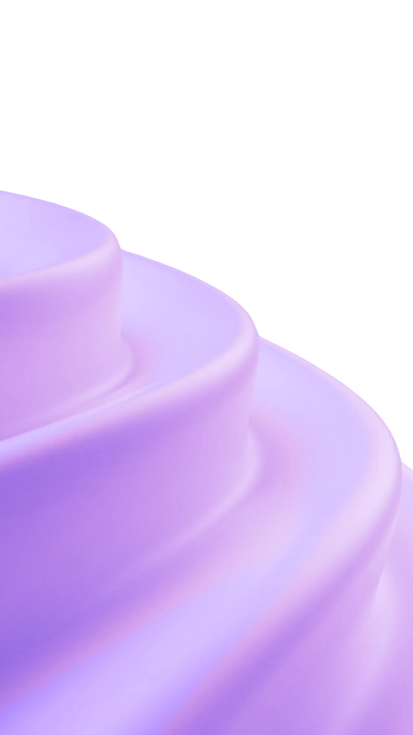 Close-up of soft, smooth, pastel purple layered petals with gentle curves against a black background.