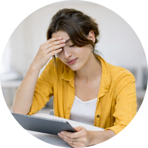 Illustration of a frustrated medical device sales rep