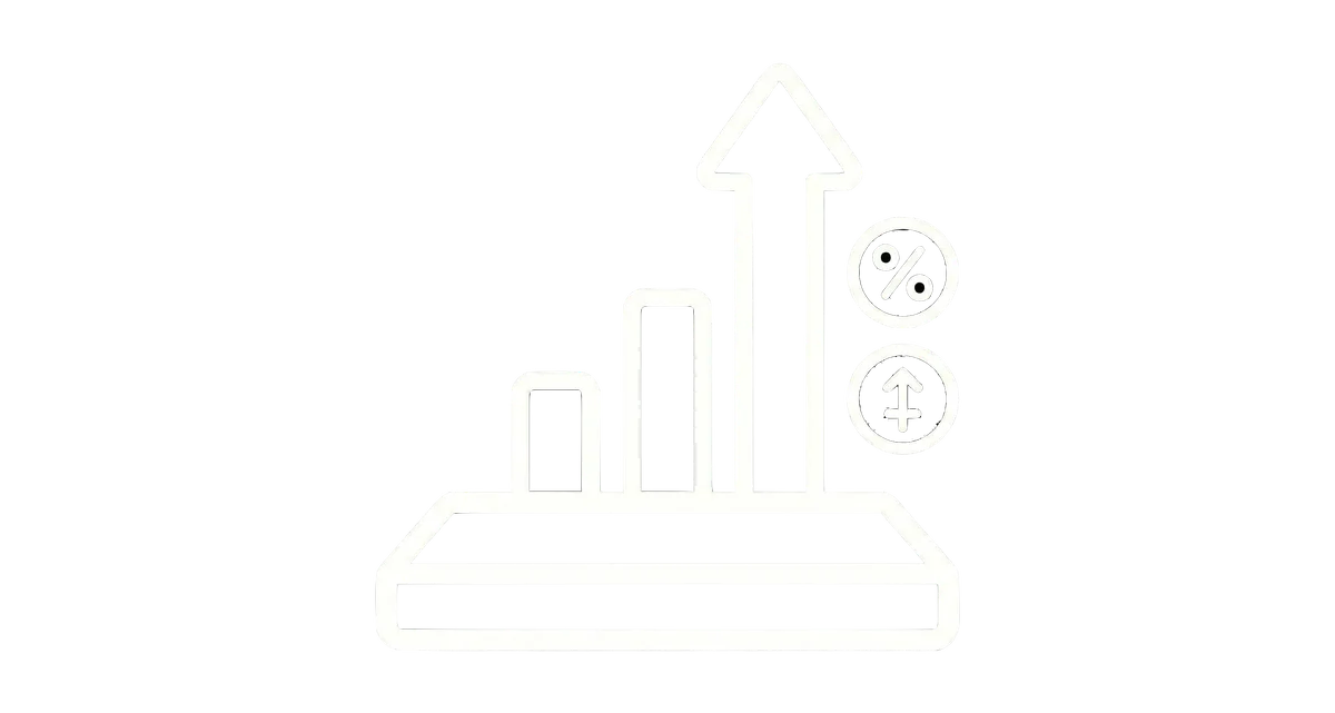 Rising bar chart showing creator stats and growth