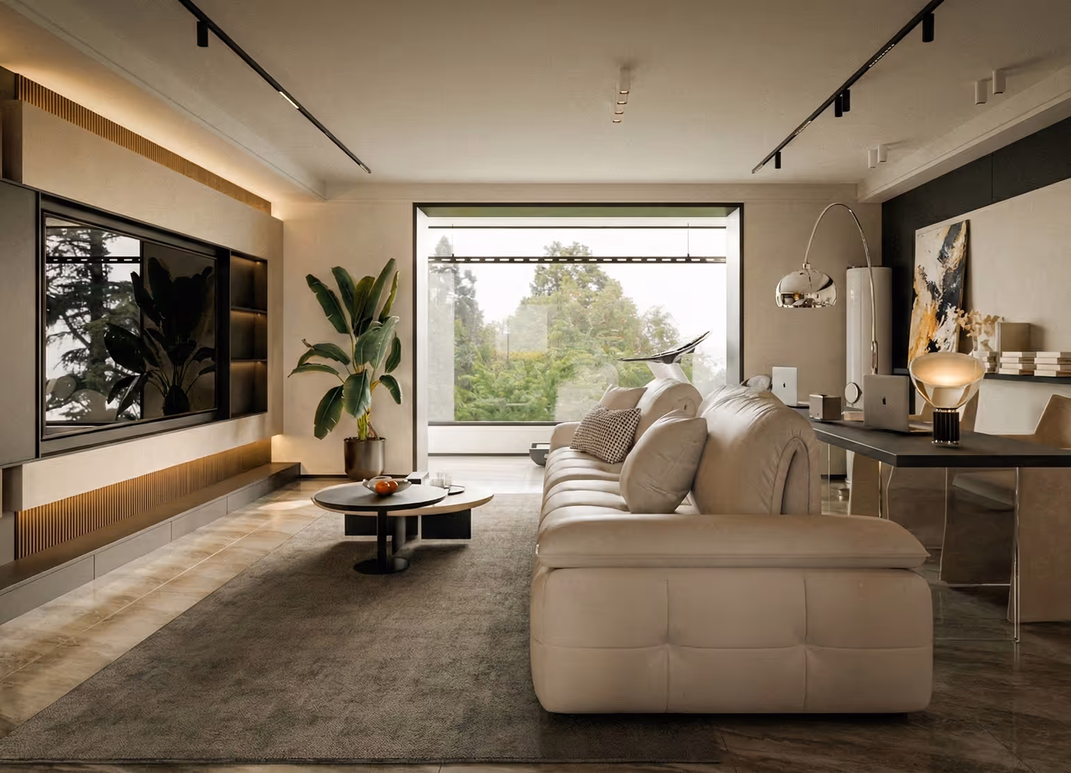 Image of a furnished living room