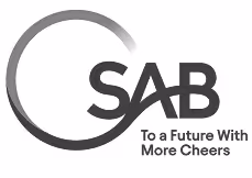 SAB logo with tagline 'To a Future With More Cheers' and a partial circular design element.
