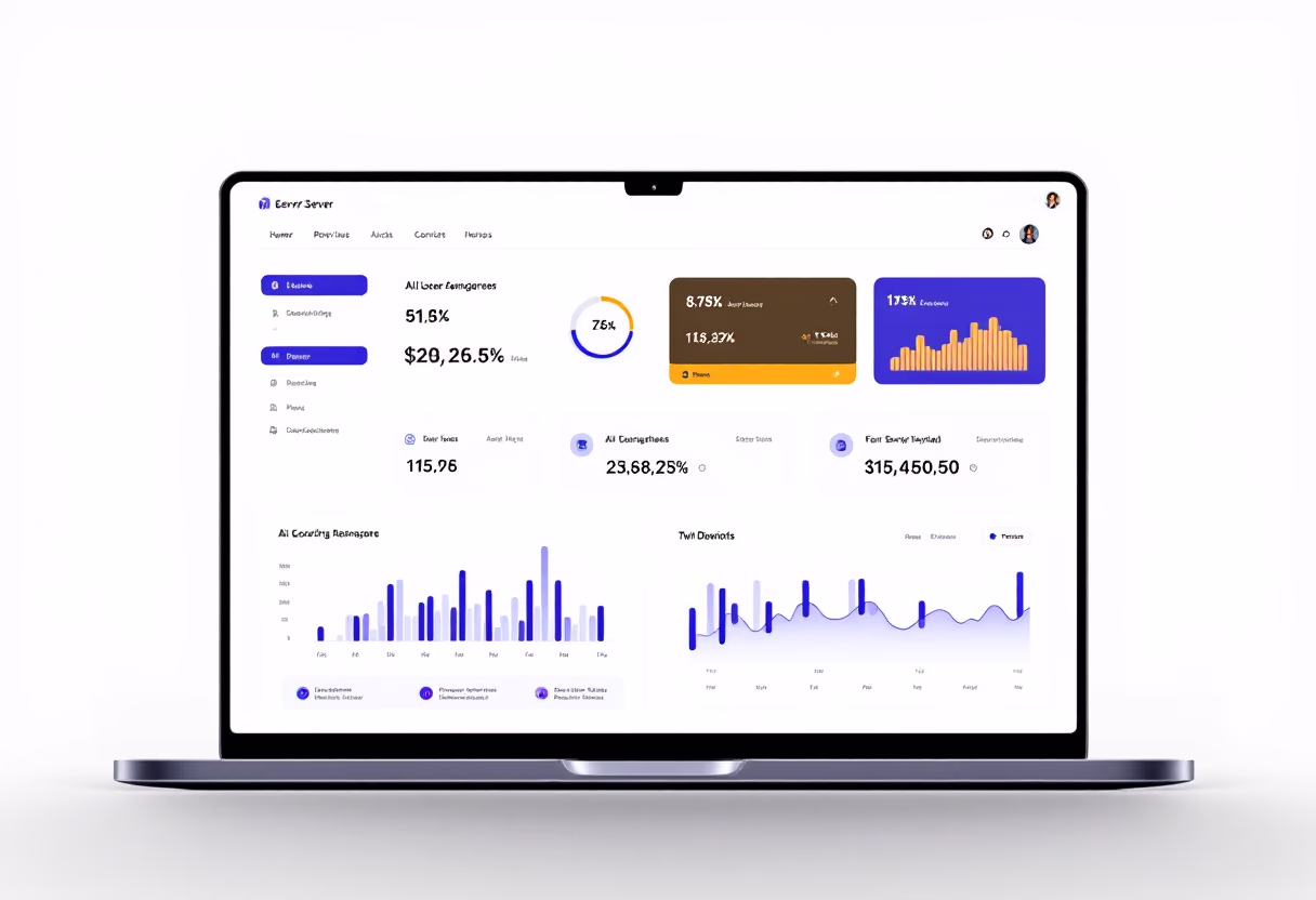 [interface] image of server management dashboard (for an ai cybersecurity company)