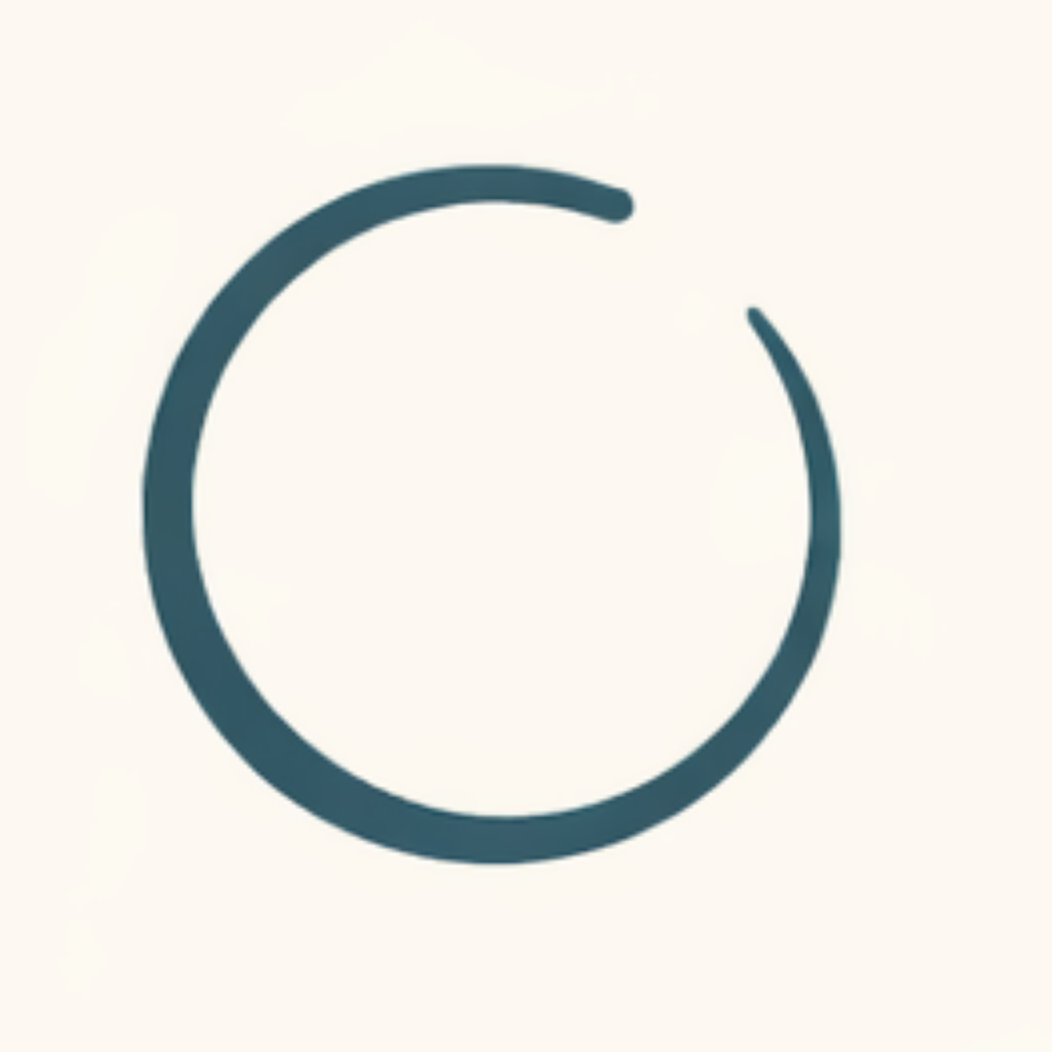 Indicatore di caricamento circolare blu con sfondo chiaro.