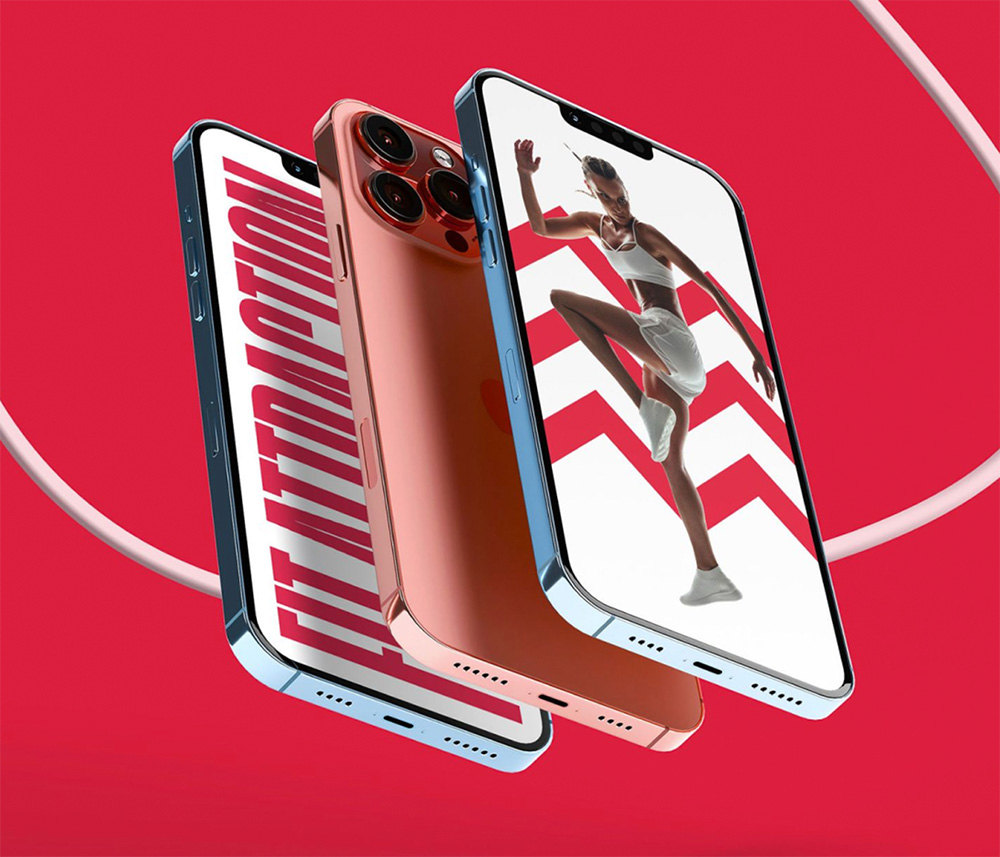 Fitness App Branding Red